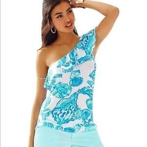 Lilly Pulitzer Neveah Barefoot Princess Seashell Print Size Large